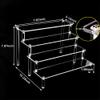 Himilucky 4 Tier Acrylic Display Riser, Clear Perfume Organizer Stand, Cupcake Stand Holder, Dessert Table Display Shelf, Skin Care Organizer for Decoration and Organizer view 3