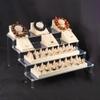 Himilucky 4 Tier Acrylic Display Riser, Clear Perfume Organizer Stand, Cupcake Stand Holder, Dessert Table Display Shelf, Skin Care Organizer for Decoration and Organizer view 4