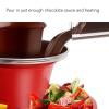 3 Tier Electric Chocolate Fondue Fountain Machine for Parties Melts Cheese Queso Candy Liqueur view 2