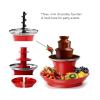 3 Tier Electric Chocolate Fondue Fountain Machine for Parties Melts Cheese Queso Candy Liqueur view 3