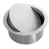 JTWWDM Drop-in Trash Chute, Round Built-in Countertop Waste Trash Chute Grommet, 304 Stainless Steel Kitchen Hidden Trash Can Lid Small Waste Bucket,170mm view 1