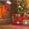 NGUOYYUTT Christmas Tree Group Christmas Tree Tree Skirt Tree Bottom Apron Christmas Holiday Decoration, 122cm, Red view 4