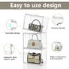 Attelite Purse Organizer for Closet, 5 Pack X-Large Handbags Storage Organizer,Stackable Storage Bins for Collectibles, Cosmetic,Heels view 3