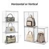 Attelite Purse Organizer for Closet, 5 Pack X-Large Handbags Storage Organizer,Stackable Storage Bins for Collectibles, Cosmetic,Heels view 4