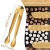 6PCS Mini Small Tiny Tongs, 4.4Inch Stainless Steel Small Tongs for Serving Food, Durable Kitchen Metal Tongs for Ice, Salad, Toaster, Desserts, Appetizers and Charcuterie Board (6 Pack, Gold) view 4