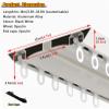 HDYZJQ Aluminum Double Track Curtain Rods for Windows, 8 12 16 20 24 30 40 50ft Ceiling Mounting Curtain Conjoined Double Track Rails, for Kids Room/Bathroom/Bedroom Privacy Protection(26ft/7.9m) view 2