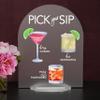 Elation Factory Co. Signature Cocktail Sign | Acrylic Wedding Bar Menu | Bar Menu Sign | Bar Sign |14" H x 11" W Frosted Dome Acrylic Signature Drink Sign view 2