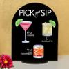 Signature Cocktail Sign | Acrylic Wedding Bar Menu | Bar Menu Sign | Bar Sign | 10"H x 8"W Black Dome Acrylic Signature Drink Sign view 2