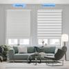 Cordless Zebra Blinds Zebra Window Blinds, Shades for Living Room, Bedroom, Kitchen, Dining Room, Office, Bathroom, Outdoor White 35" Wx 95" H view 3