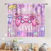 Gamer Curtains for Girls Boys Room, Cute Pink Gaming Controller Anime Gamer Window Drapes for Kids Teens Living Room Bedroom Playroom Decor Gamepad Video Game Room 2 Panels, 84"x63" Inch view 3