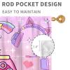Gamer Curtains for Girls Boys Room, Cute Pink Gaming Controller Anime Gamer Window Drapes for Kids Teens Living Room Bedroom Playroom Decor Gamepad Video Game Room 2 Panels, 84"x63" Inch view 4