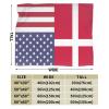 America Denmark Friendship Flag Ultra-Soft Micro Flannel Blanket 50x40 inch Throw Blankets for Bedroom Sofa view 2