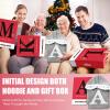 Wearable Blanket Hoodie with Letter A-Z - Oversized Sweatshirt Blanket Hooded Monogrammed Personalized Gifts for Women Girlfriend Sister, Grey, Initial Z view 4