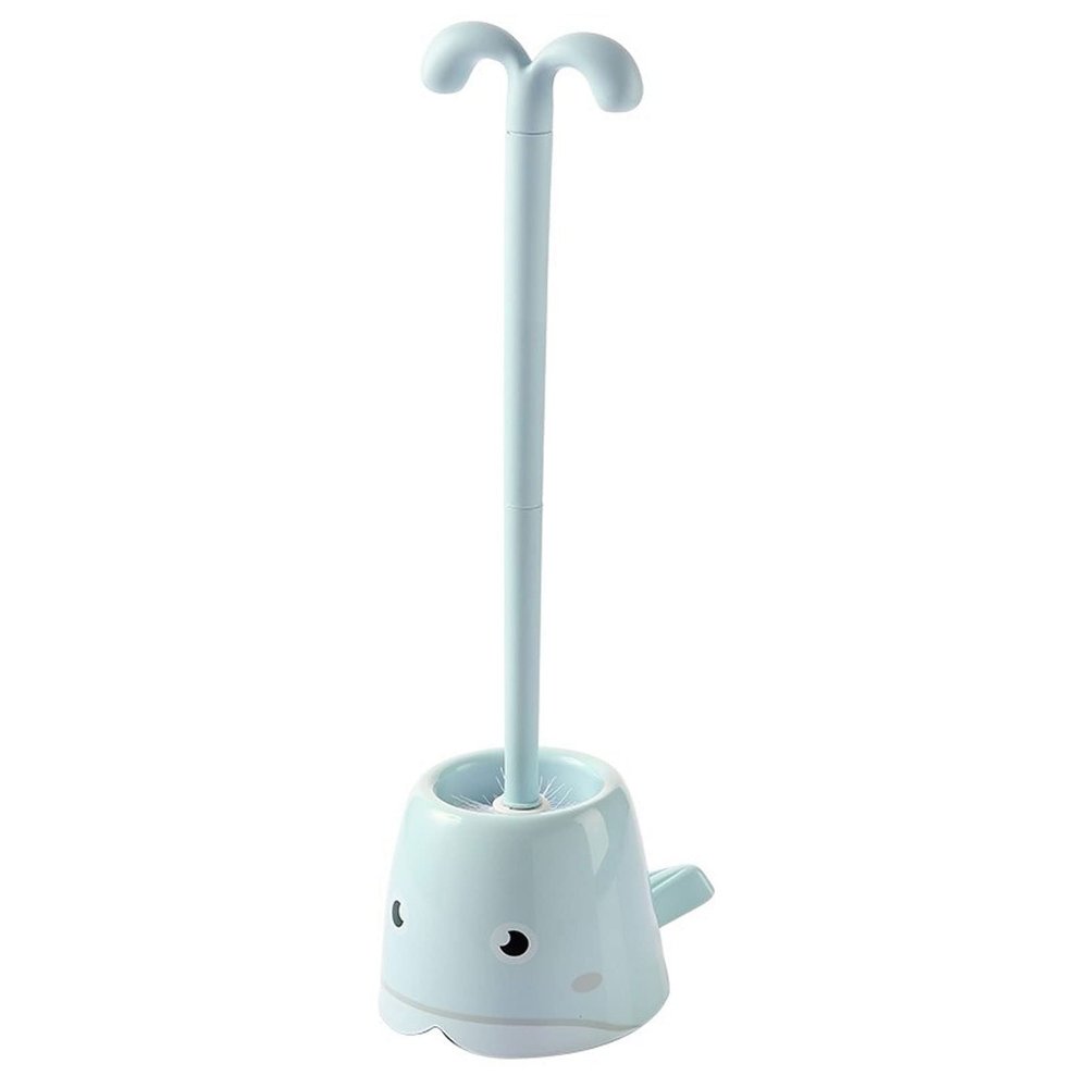 KOOFUR Toilet Brush Holder Toilet Brush,Cute Toilet Brush Set Cleaner Brush Deep Cleaning with Non-Slip Long Handle Floor Standing Holder Toilet Brush Holders(A), 20010125
