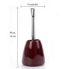KOOFUR Toilet Brush Holder Toilet Brush,Plastic Plating Handle Hidden Compact Toilet Brush Bright Glazed Ceramic BaseToilet Brush for Bathroom Restroom Deep Cleaning Toilet Brush Holders(B) view 2