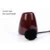 KOOFUR Toilet Brush Holder Toilet Brush,Plastic Plating Handle Hidden Compact Toilet Brush Bright Glazed Ceramic BaseToilet Brush for Bathroom Restroom Deep Cleaning Toilet Brush Holders(B) view 4