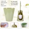 Toilet Brush Holder Toilet Brush and Holder 3 Pack, Toilet Brush with Trash Can Holder, Toilet Bowl Brush with Long and Large Handle for Bathroom Durable Toilet Brush Holders(A) view 4