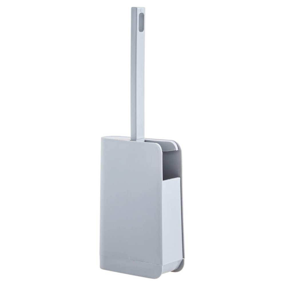 Toilet Brush Holder Toilet Brush,Toilet Brush Holder,Home Toilet Bowl Cleaner Brush with Toilet Holder Spinning Deep Cleaning for Toilet Grey White Toilet Brush Holders(A)