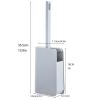Toilet Brush Holder Toilet Brush,Toilet Brush Holder,Home Toilet Bowl Cleaner Brush with Toilet Holder Spinning Deep Cleaning for Toilet Grey White Toilet Brush Holders(A) view 2