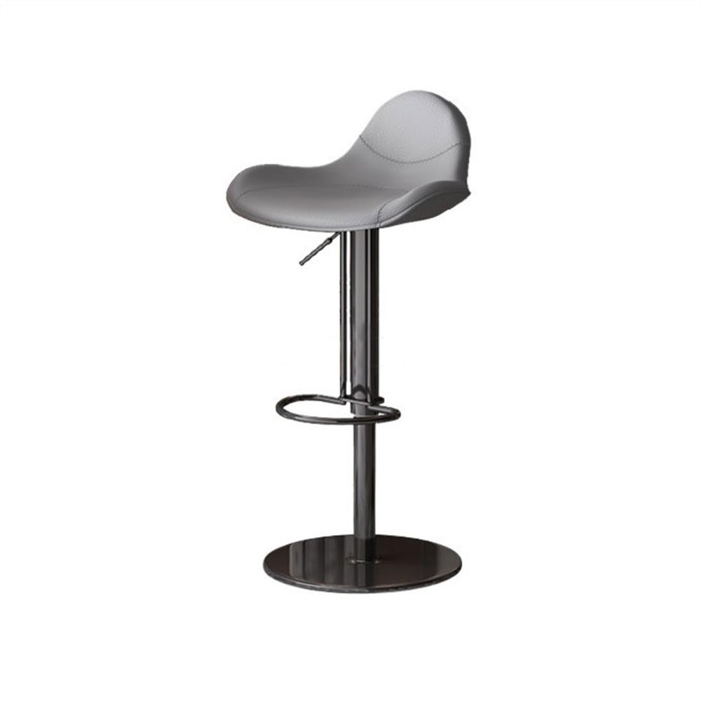 JOYNOW Bancos para Barra Fashion Light Luxury Bar Chair Household Swivel Lift High Chair Bar Stool Stainless Steel Island Chair High Top Bar Stools(E)