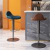 JOYNOW Bancos para Barra Fashion Light Luxury Bar Chair Household Swivel Lift High Chair Bar Stool Stainless Steel Island Chair High Top Bar Stools(E) view 3