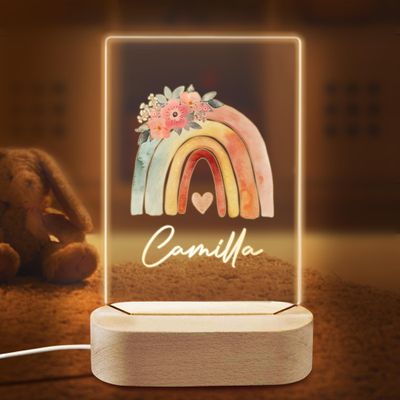 coolenious Personalized Baby Gifts for Boys, Girls, Personalized Baby Night Light, Custom Nursery Night Light for Kids, Custom Baby Night Light for Kids, Personalized Birthday Gift for Baby, Kids