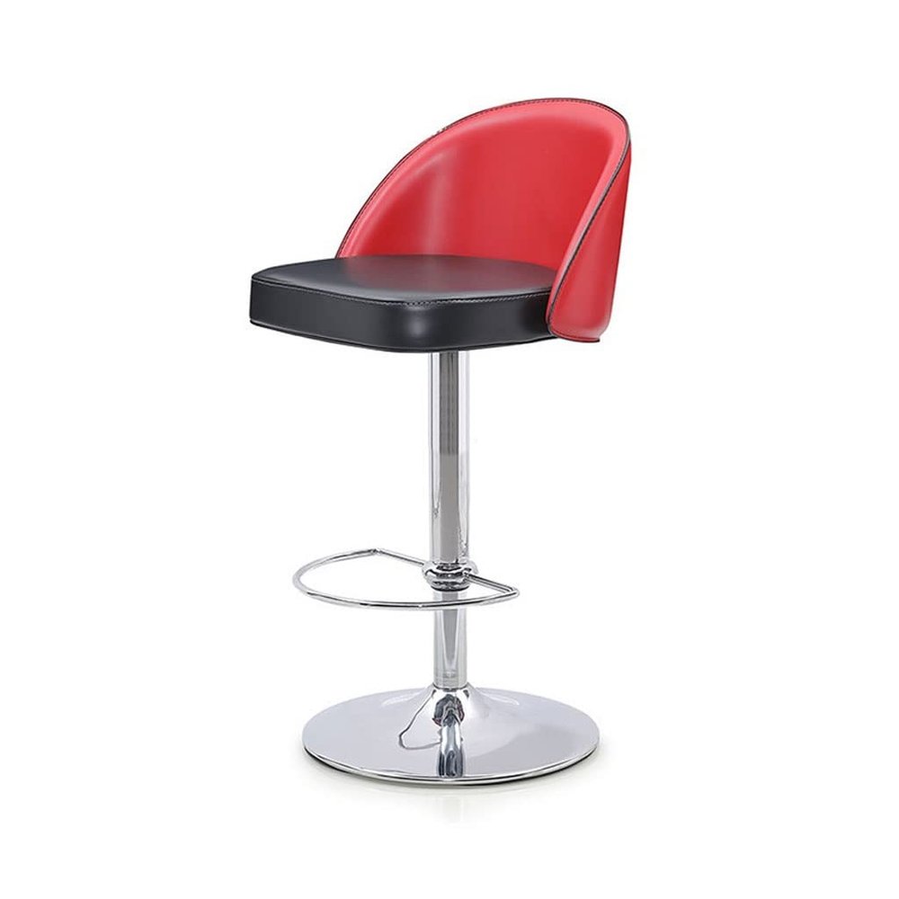 SONGCHAO Bar Stools Modern Home Minimalist Bar Chair Rotating Lifting Comfortable Chair High Stool Leather Bar Chair Leisure Bar Chair Stools for Kitchen Counter(A)