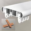 HDYZJQ Curtain Conjoined Double Track 4 8 12 14 18 26 30 40 50ft, Ceiling Mounting Heavy-Duty Curtain Rails for Living Room Bedroom Room Divider, Upright Track Curtain Rod(39ft/11.9m) view 1