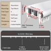 HDYZJQ Curtain Conjoined Double Track 4 8 12 14 18 26 30 40 50ft, Ceiling Mounting Heavy-Duty Curtain Rails for Living Room Bedroom Room Divider, Upright Track Curtain Rod(39ft/11.9m) view 2