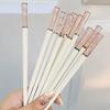 DJFKDYHPE 5Pairs Chopsticks Resistant Reusable for Sushi Chopsticks Food Chopsticks Tableware Kitchen Supplies(5 Pairs Green Flower) view 4