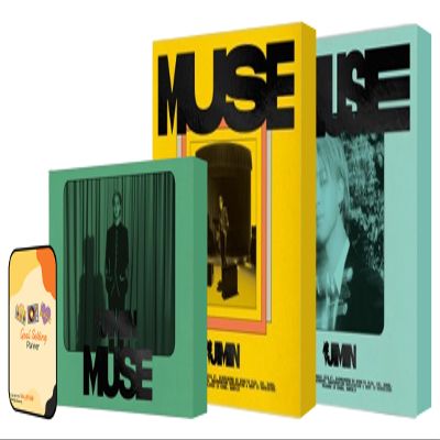 Dreamus MUSE BTS Jimin Album [Standard + Weverse Albums 3 ver. Full Album Set]+Pre Order Benefits+BolsVos K-POP Inspired Freebies (Second Solo Album)