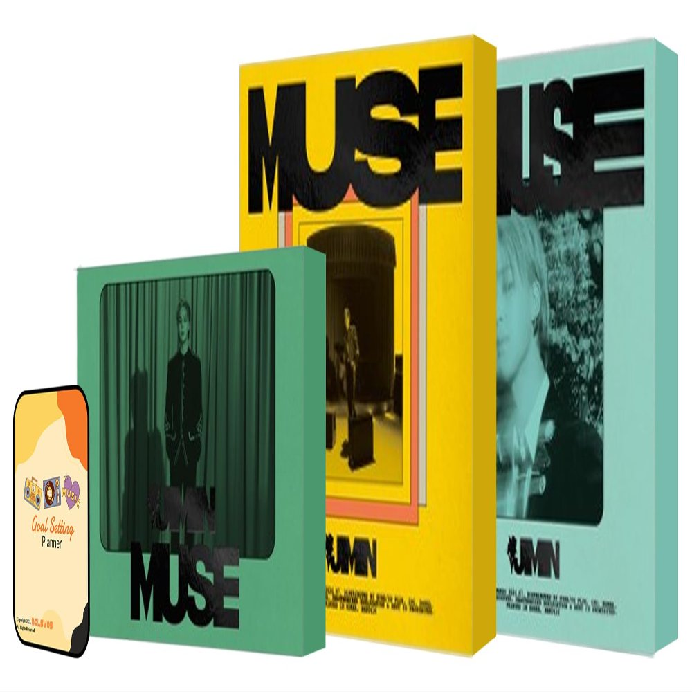 Dreamus MUSE BTS Jimin Album [Standard + Weverse Albums 3 ver. Full Album Set]+Pre Order Benefits+BolsVos K-POP Inspired Freebies (Second Solo Album)