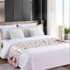 Jolunifun Valentine's Bed Runner Scarf Bedding Accessory for Cal King Size Bed,Soft Bed Scarves and Runners Stainproof Dustproof Bedroom Protector for Hotel,Gnomes Love Rose Flower Woodgrain 102"x20" view 4