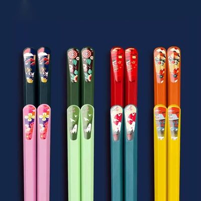 DJFKDYHPE Chopsticks Alloy Chopsticks 24cm Household Chopsticks One Person One Chopsticks Special Sushi Chopsticks Tableware Kitchen Supplies(8pairs)