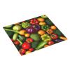 NOUZU Vegetable Fruit Print Dish Drying Mat, Microfiber Kitchen Counter Mat, Slip Resistant Dishwashing Mat 16x18in, Black view 2