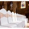 Gankar 50 Pack Nude Chair Sashes, Khaki Chairs Bands for Wedding, Party, Birthday, Meeting, Folding Chairs Decor, Spandex Chair Sashes view 4
