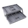 Drawer Organizer, Multi Layer Drawer Small Storage Organizer Expandable Jewelry Organizer Tray, Saving Space, Foldable Makeup Storage Display Case for Dresser Bathroom Kitchen (2 view 1