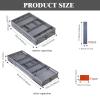 Drawer Organizer, Multi Layer Drawer Small Storage Organizer Expandable Jewelry Organizer Tray, Saving Space, Foldable Makeup Storage Display Case for Dresser Bathroom Kitchen (2 view 2