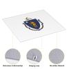 NOUZU Massachusetts State Flag Print Dish Drying Mat, Microfiber Kitchen Counter Mat, Slip Resistant Dishwashing Mat 16x18in, Black view 4