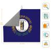 NOUZU Kentucky State Flag Print Dish Drying Mat, Microfiber Kitchen Counter Mat, Slip Resistant Dishwashing Mat 16x18in, Black view 3