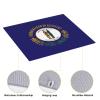 NOUZU Kentucky State Flag Print Dish Drying Mat, Microfiber Kitchen Counter Mat, Slip Resistant Dishwashing Mat 16x18in, Black view 4