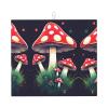 Magic Mushrooms Print Dish Drying Mat, Microfiber Kitchen Counter Mat, Slip Resistant Dishwashing Mat 16x18in view 1