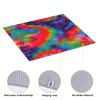 NOUZU Colorful Tie Dye Pattern Print Dish Drying Mat, Microfiber Kitchen Counter Mat, Slip Resistant Dishwashing Mat 16x18in, Black view 4