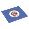 NOUZU Minnesota State Flag Print Dish Drying Mat, Microfiber Kitchen Counter Mat, Slip Resistant Dishwashing Mat 16x18in, Black view 2