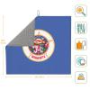 NOUZU Minnesota State Flag Print Dish Drying Mat, Microfiber Kitchen Counter Mat, Slip Resistant Dishwashing Mat 16x18in, Black view 3