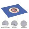 NOUZU Minnesota State Flag Print Dish Drying Mat, Microfiber Kitchen Counter Mat, Slip Resistant Dishwashing Mat 16x18in, Black view 4