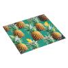 NOUZU Tropical Pineapple Hawaiian Print Dish Drying Mat, Microfiber Kitchen Counter Mat, Slip Resistant Dishwashing Mat 16x18in, Black view 2