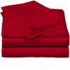 Reliable Home True Luxury 1000-Thread-Count 100% Egyptian Cotton Bed Sheets, 4-Pc Queen Red Sheet Set, Single Ply Long-Staple Yarns, Sateen Weave, Fits Mattress Upto 18'' Deep Pocket view 1
