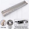 whalebee Ceiling Curtain Track Kit Double Tracks for Curtains, Aluminum Curtain Rails 3.3ft - 19.7ft Ceiling Track with Curtain Roller Easy to Install for Living Room, Bedroom, Office(White,220cm) view 2