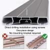 whalebee Ceiling Curtain Track Kit Double Tracks for Curtains, Aluminum Curtain Rails 3.3ft - 19.7ft Ceiling Track with Curtain Roller Easy to Install for Living Room, Bedroom, Office(White,220cm) view 3